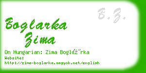 boglarka zima business card